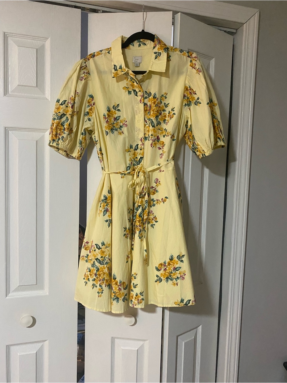 a new day Yellow Floral Mini Dress